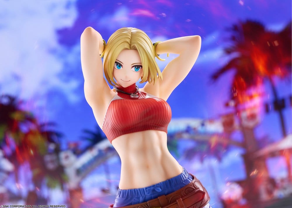Fighting Girls Collection The King of Fighters XV PVC Figur 1/7 Blue Mary AmiAmi Limited Edition 26 cm Image 9