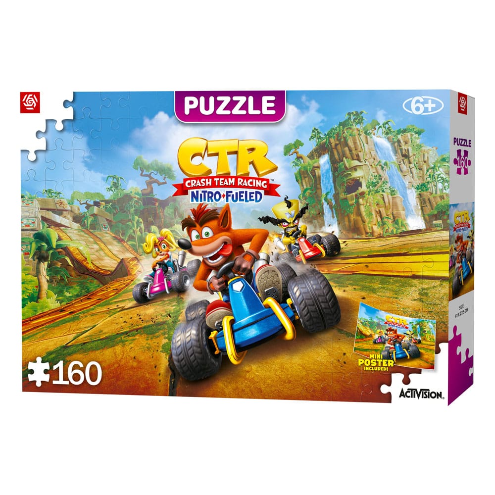 Crash Bandicoot Kids Puzzle Team Racing Nitro-Fueled (160 Teile) Image 3