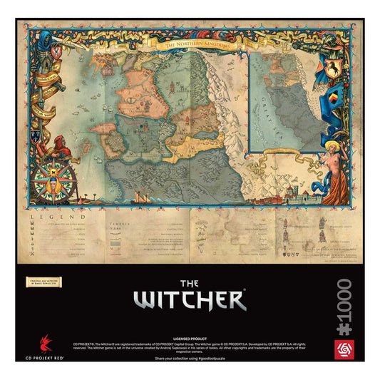 The Witcher 3 Gaming Puzzle The Northern Kingdoms (1000 Teile) Image 2
