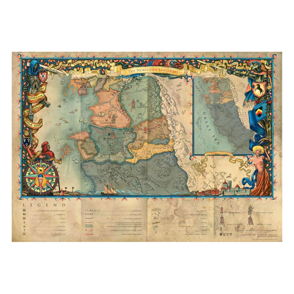 The Witcher 3 Gaming Puzzle The Northern Kingdoms (1000 Teile) Image 8