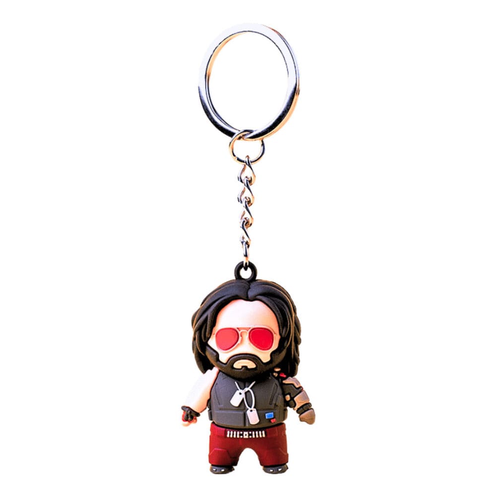 Cyberpunk 2077 Vinyl Schlüsselanhänger Johnny Silverhand Image 1