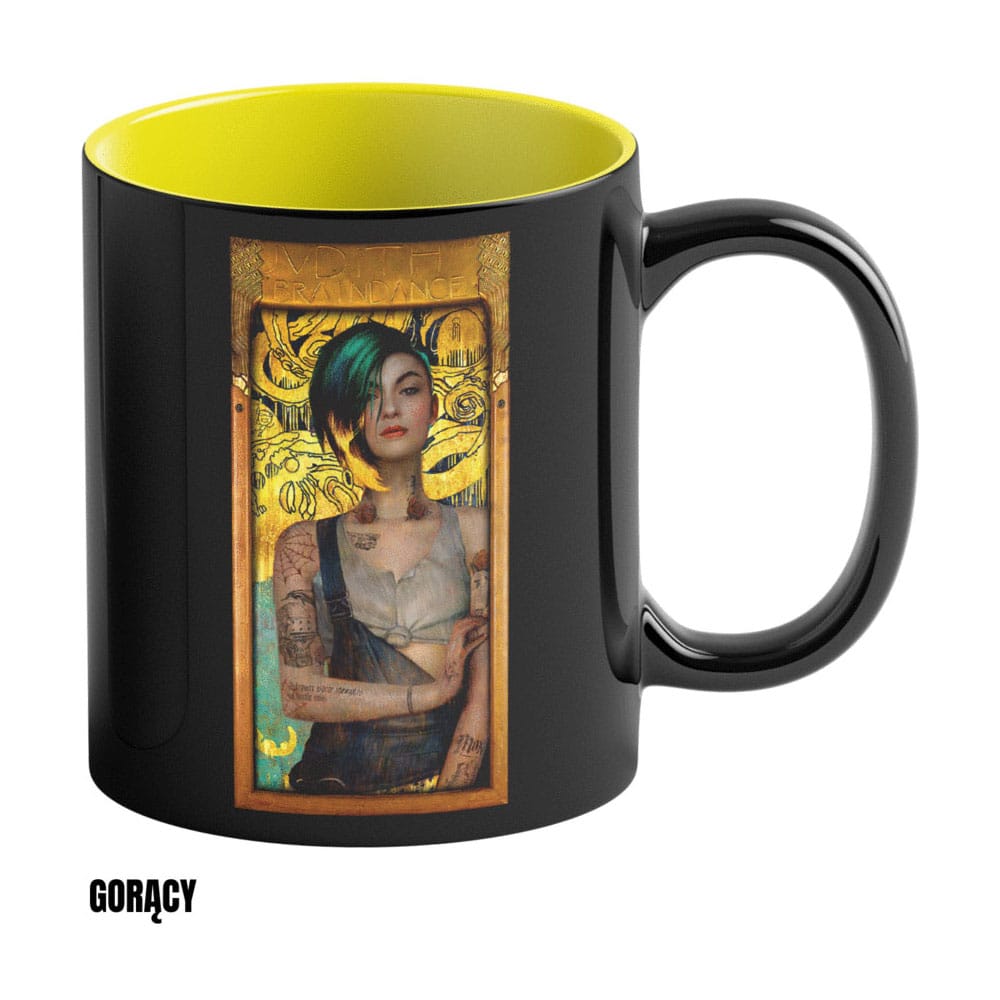 Cyberpunk 2077 Game Art Chronicles Tasse mit Thermoeffekt Judy inspired by Gustav Klimt 450 ml Image 3
