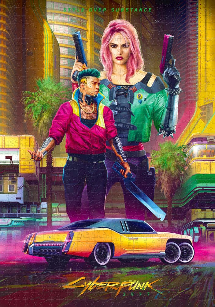 Cyberpunk 2077 Puzzle Kitsch Style (1000 Teile) Image 1