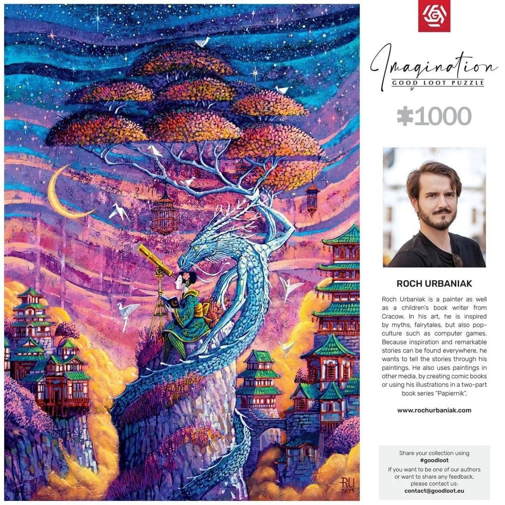 Imagination Series Puzzle Roch Urbaniak Sakura i Ryu (1000 Teile) Image 3