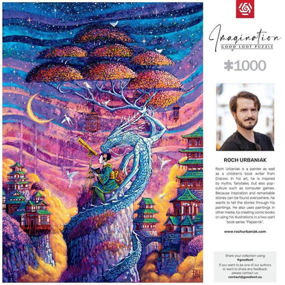 Imagination Series Puzzle Roch Urbaniak Sakura i Ryu (1000 Teile) Image 3