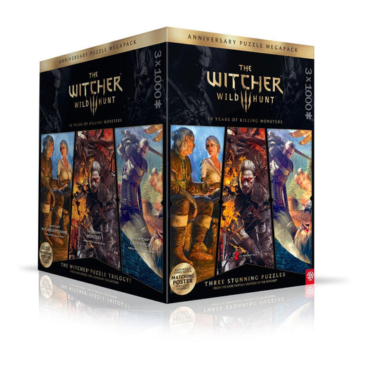 The Witcher 3 Puzzle Triology Wild Hunt 10 Years of Killing Monsters (1000 Teile) Image 1