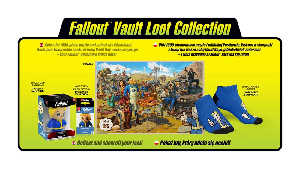 Fallout Geschenkset Fallout Vault Loot Collection (Puzzle, Socken, Figur & Schlüsselanhänger) Image 8