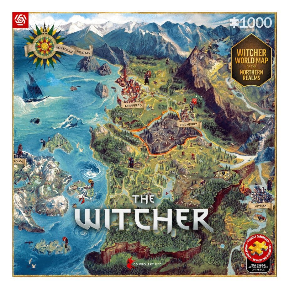 The Witcher Puzzle The Northern Realms Map (1000 Teile) Image 1