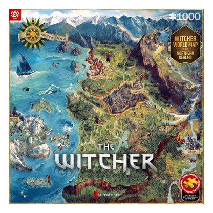 The Witcher Puzzle The Northern Realms Map (1000 Teile) Image 1