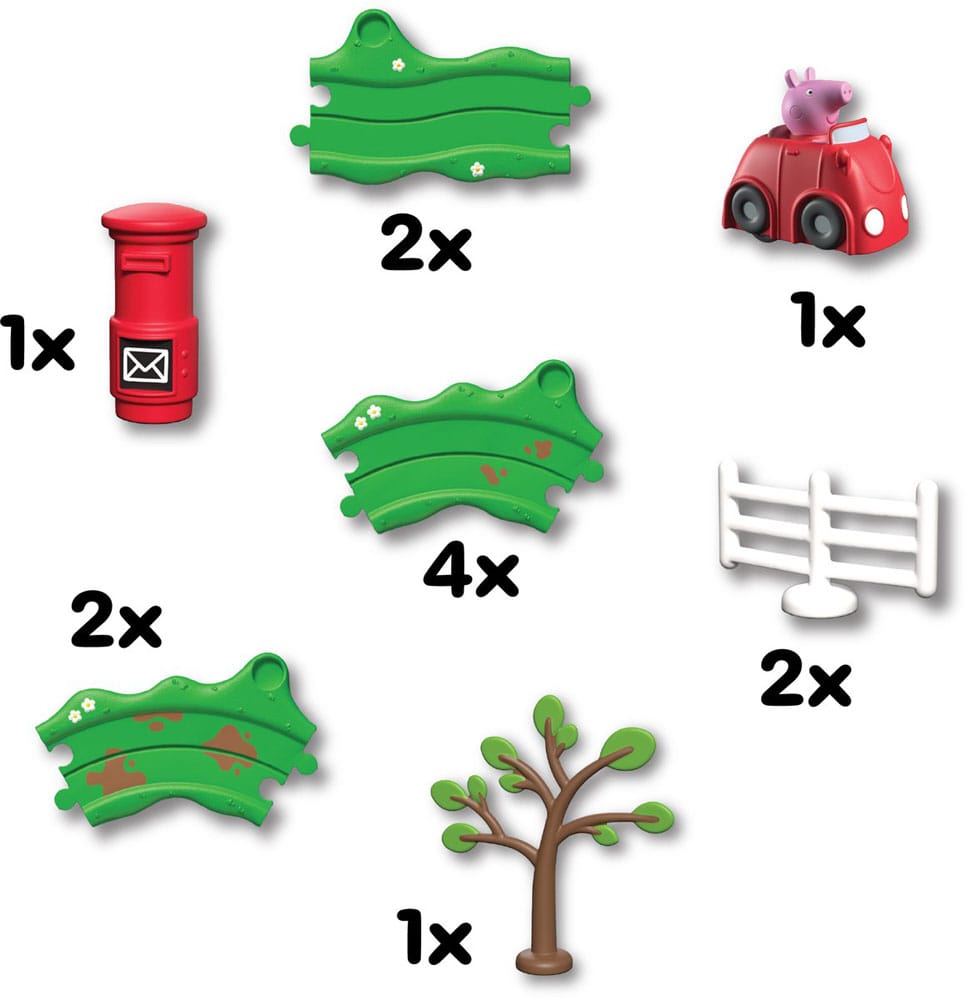 Peppa Pig Whizz Around Peppas kleines rotes Auto Set Image 2