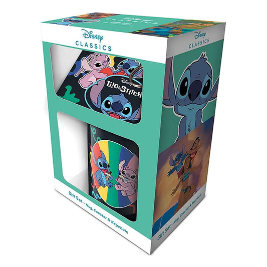 Lilo & Stitch Tasse, Untersetzer und Schlüsselanhänger You´re my Fave Image