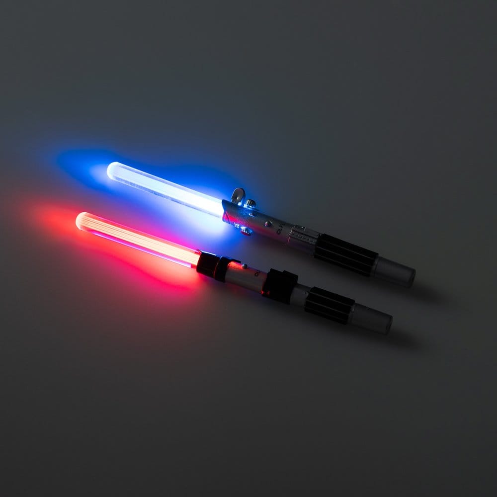 Star Wars Set mit 2 Lichtschwert-Stiften  Luke Skywalker & Darth Vader Image 3