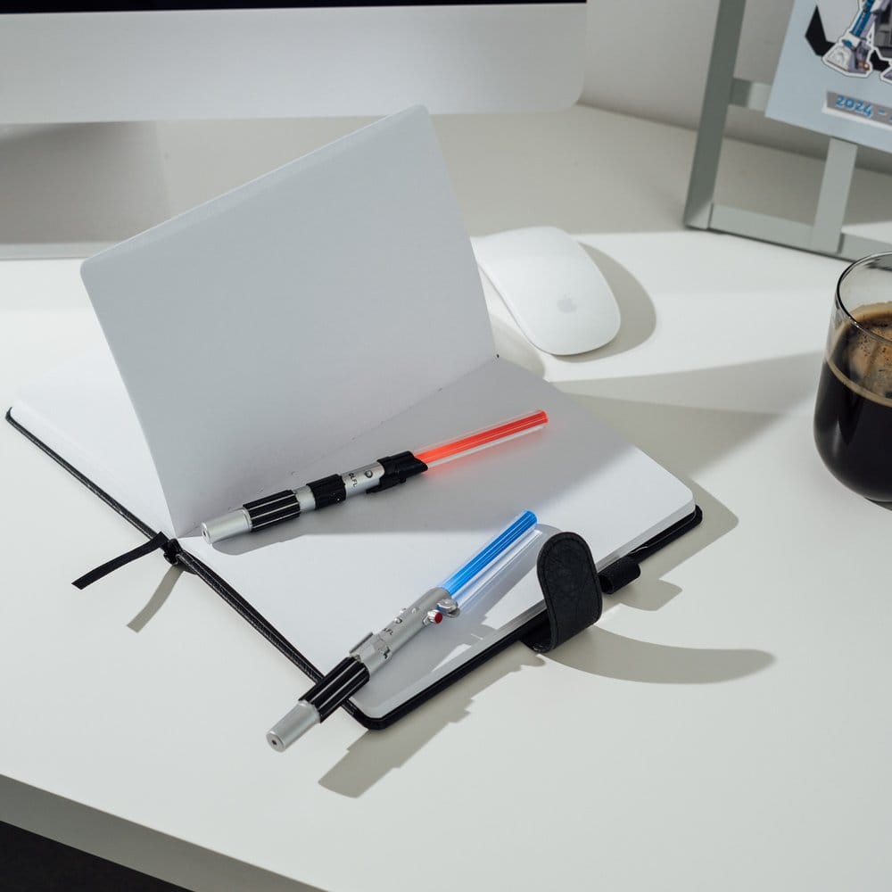 Star Wars Set mit 2 Lichtschwert-Stiften  Luke Skywalker & Darth Vader Image 7