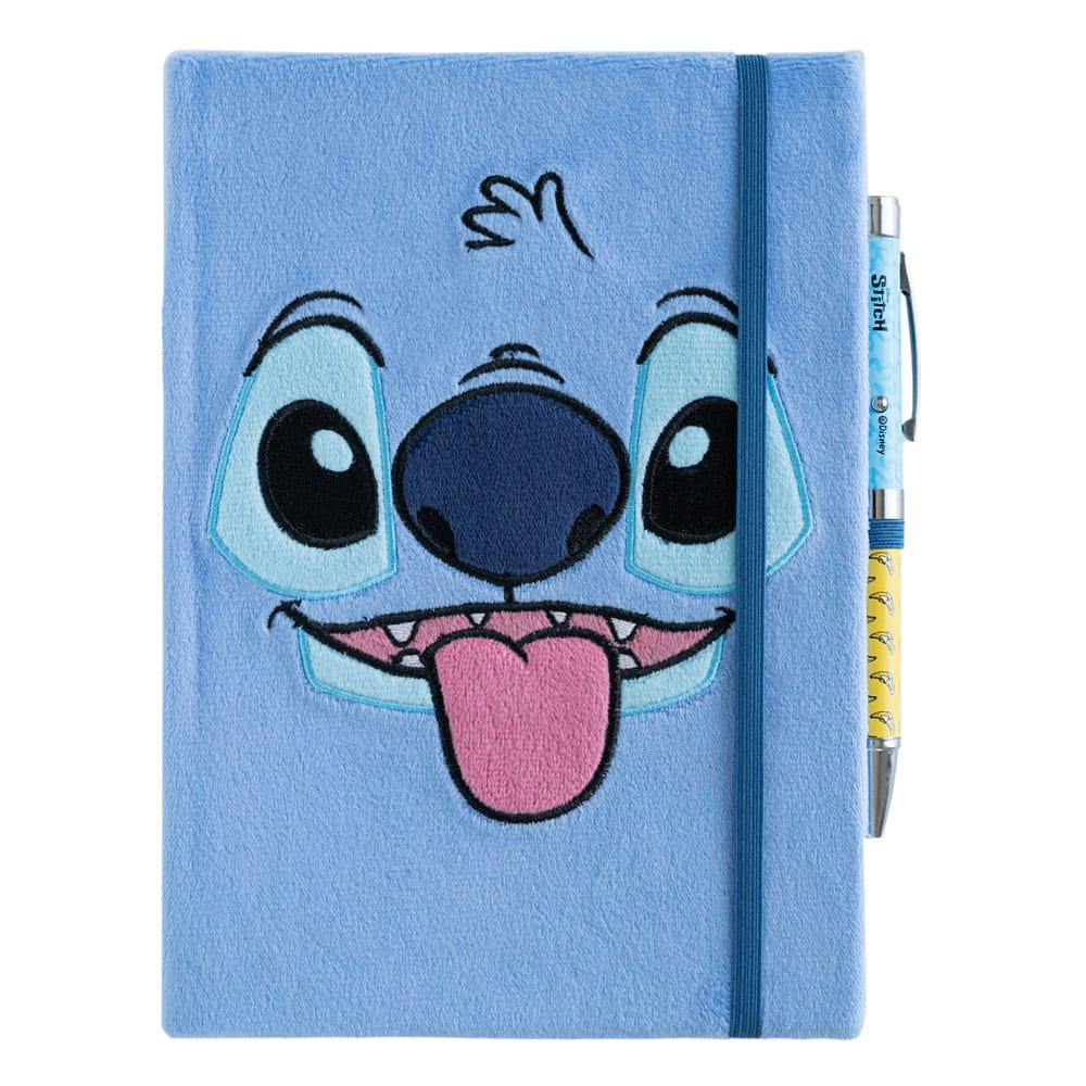 Stitch Premium Plüsch Notizbuch A5 mit Stift Tropical Image 1