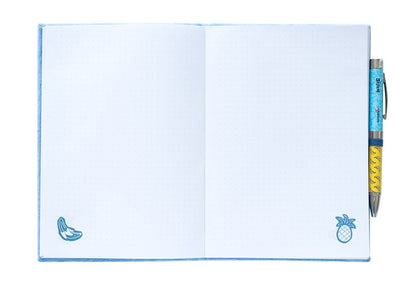 Stitch Premium Plüsch Notizbuch A5 mit Stift Tropical Image 3