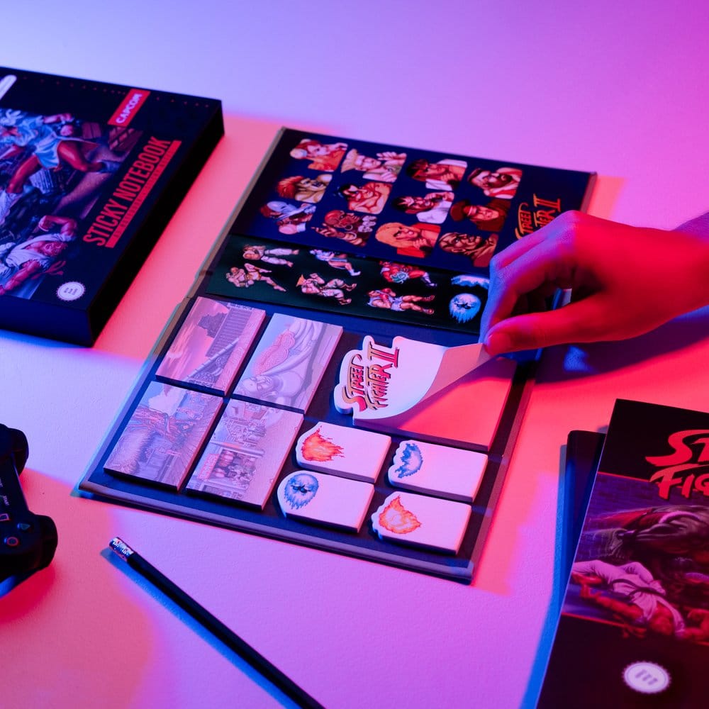 Street Fighter Premium Notizbuch mit Haftnotizen und Hülle A5 Image 6