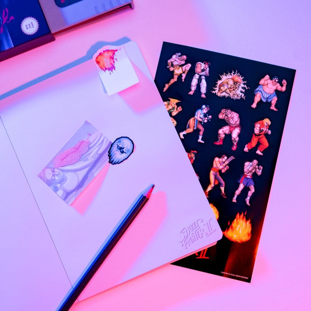 Street Fighter Premium Notizbuch mit Haftnotizen und Hülle A5 Image 7