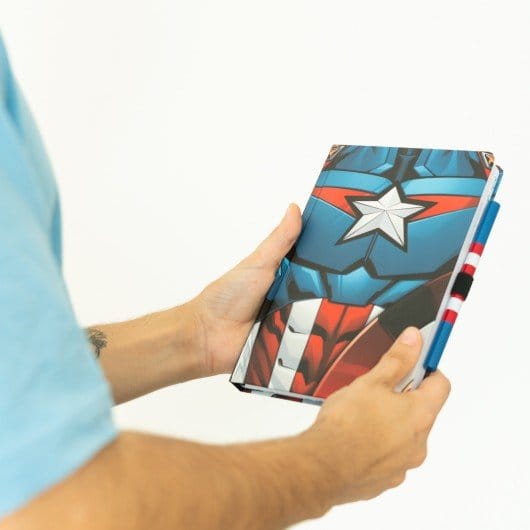 Marvel Captain America Premium Notizbuch mit Stift Uniform A5 Image 5