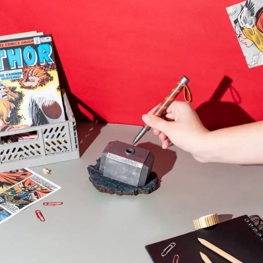 Marvel Thor Stift mit Halter Hammer Image 2