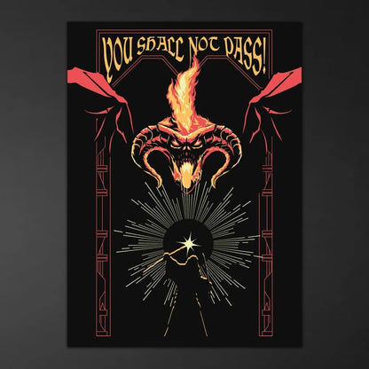 Der Herr der Ringe Leuchtendes Poster Balrog 50 x 70 cm Image 2