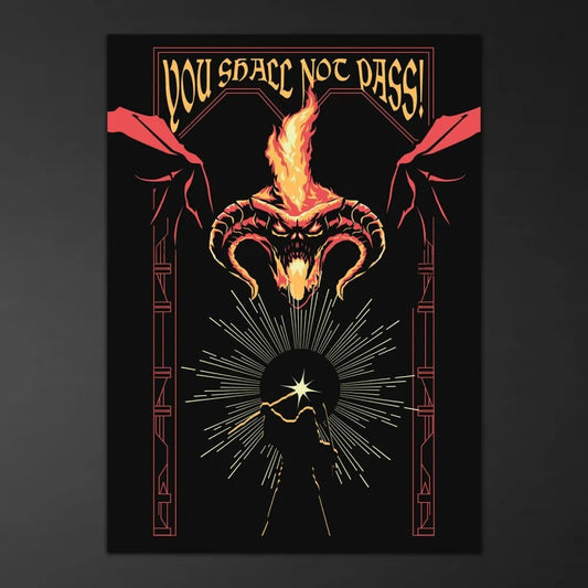 Der Herr der Ringe Leuchtendes Poster Balrog 50 x 70 cm Image 2