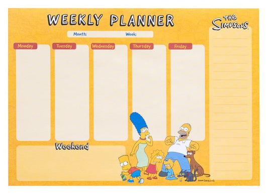 Die Simpsons Wochenplaner A4 Image 1