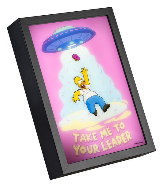 Die Simpsons Gerahmtes LED-Poster 20 x 28 cm Image 1