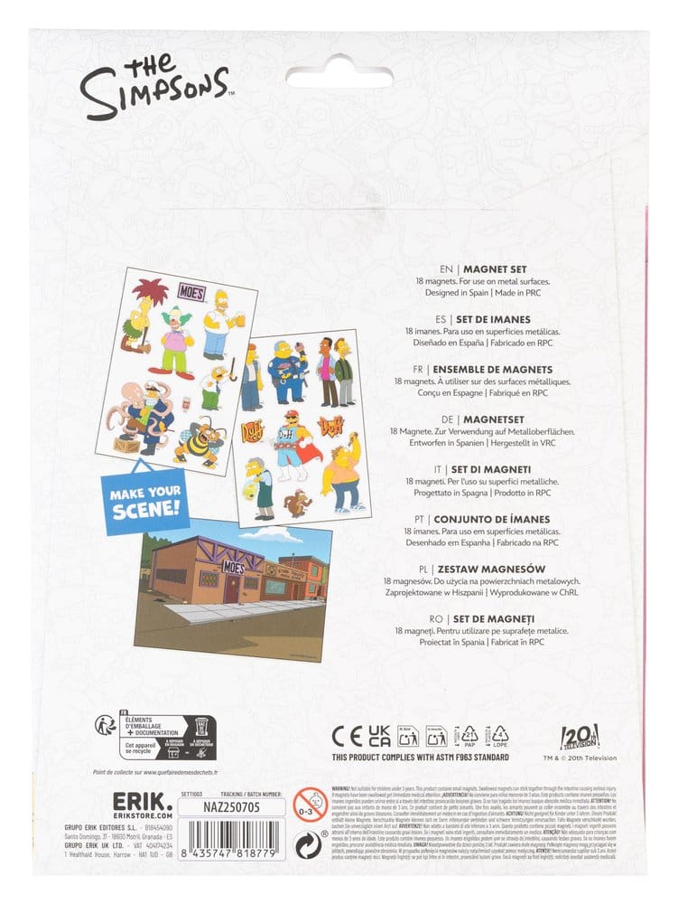 Die Simpsons Figuren Magnet Set Bürger Image 2