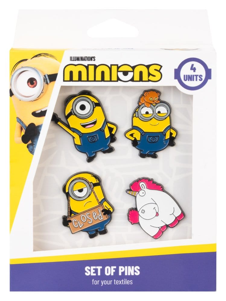 Minions Ansteck-Pins 4er Set Image 2