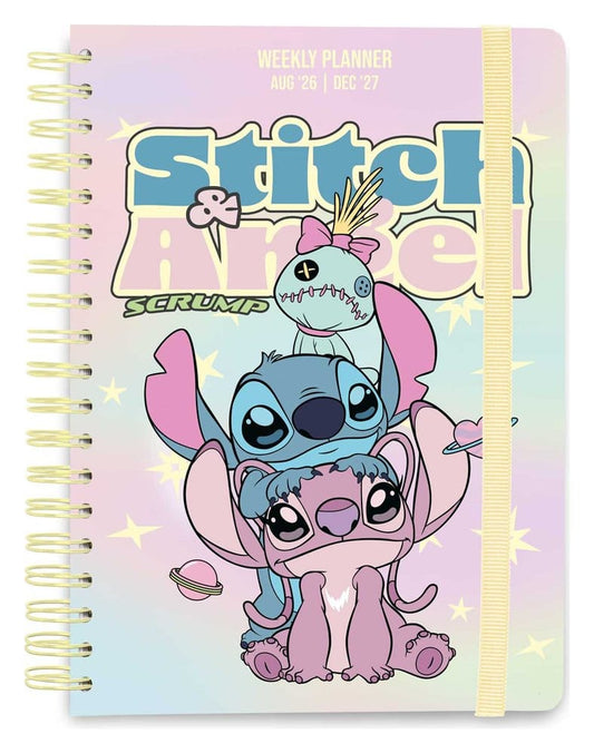 Disney Terminkalender Wochenplaner  2026/2027 Stitch and Angel A5 Image 1