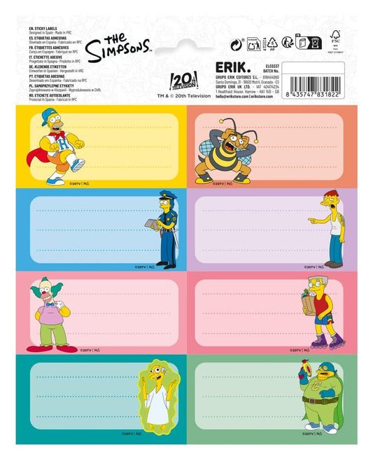 Die Simpsons Selbstklebende Etiketten (10) Image 2