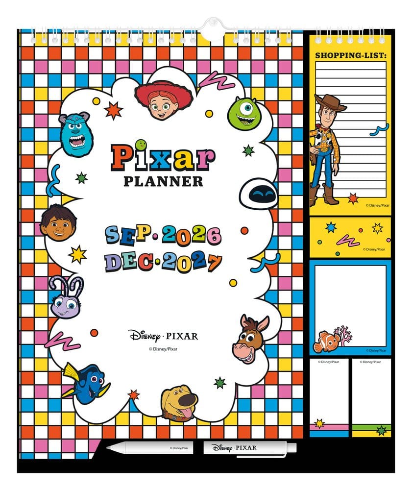 Disney Pixar Wand-Planer 2026/27 30 x 34 cm Image