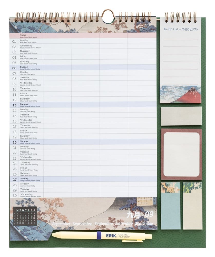 Hokusai Wand-Planer 2026/27 30 x 34 cm Image 3