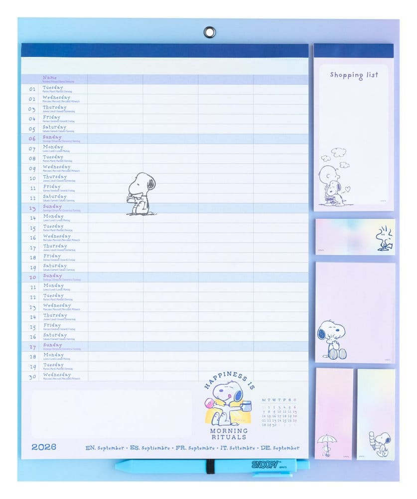 Snoopy magnetischer Planer 2026/27 30 x 35 cm Image 3