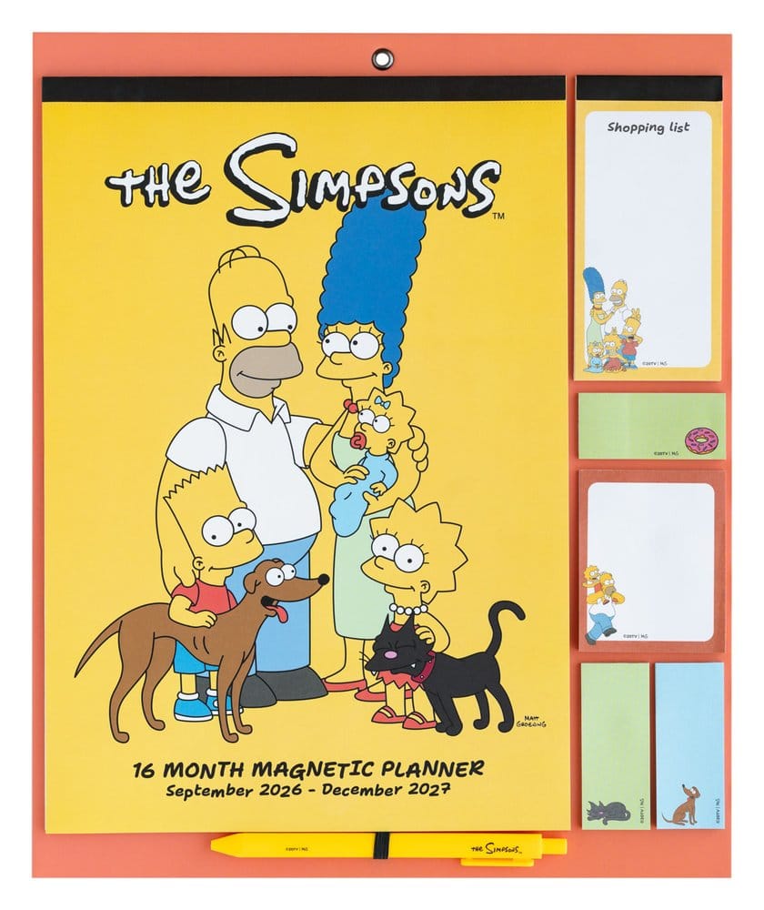 The Simpsons magnetischer Planer 2026/27 30 x 35 cm Image 1