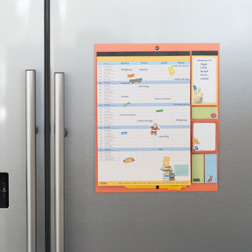 The Simpsons magnetischer Planer 2026/27 30 x 35 cm Image 2