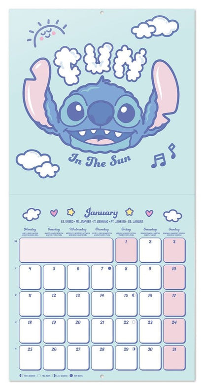Disney Stitch Wandkalender 2027 30 x 30 cm Image 3