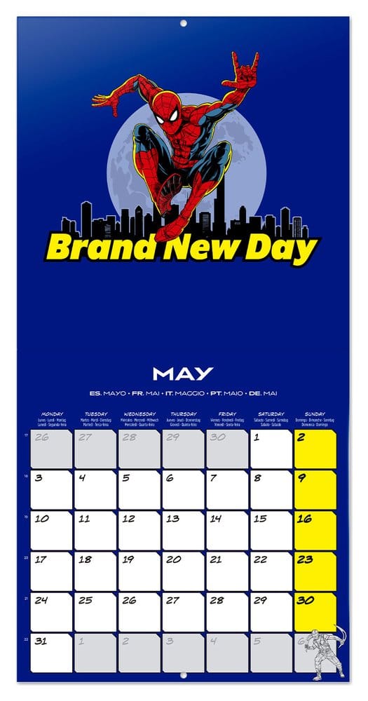 Spider-Man Wandkalender 2027 30 x 30 cm Image 3