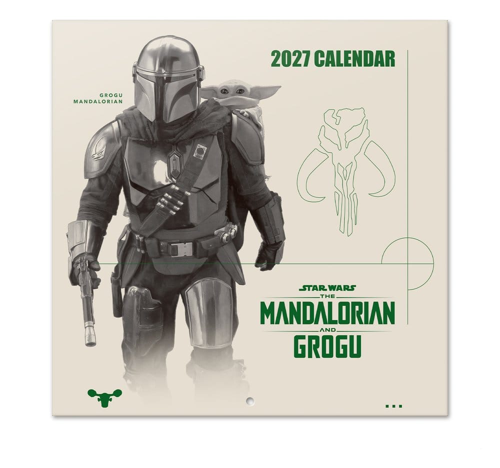 Star Wars The Mandalorian and Grogu Wandkalender 2027 30 x 30 cm Image