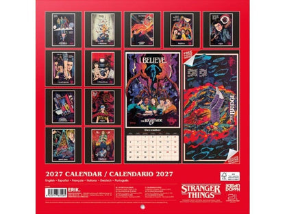 Stranger Things Wandkalender 2027 30 x 30 cm Image 2