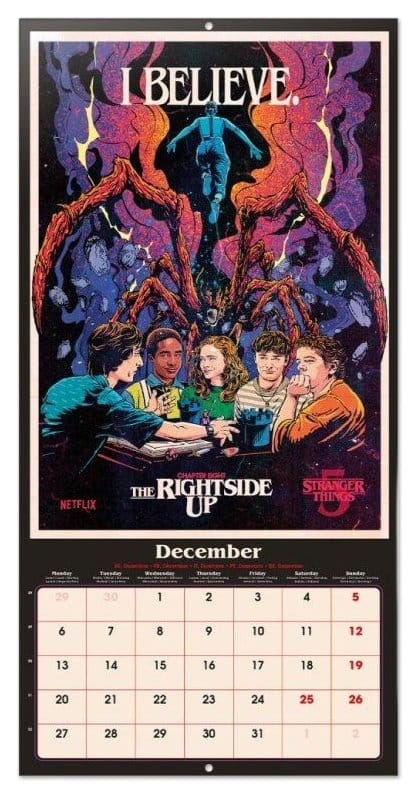 Stranger Things Wandkalender 2027 30 x 30 cm Image 3