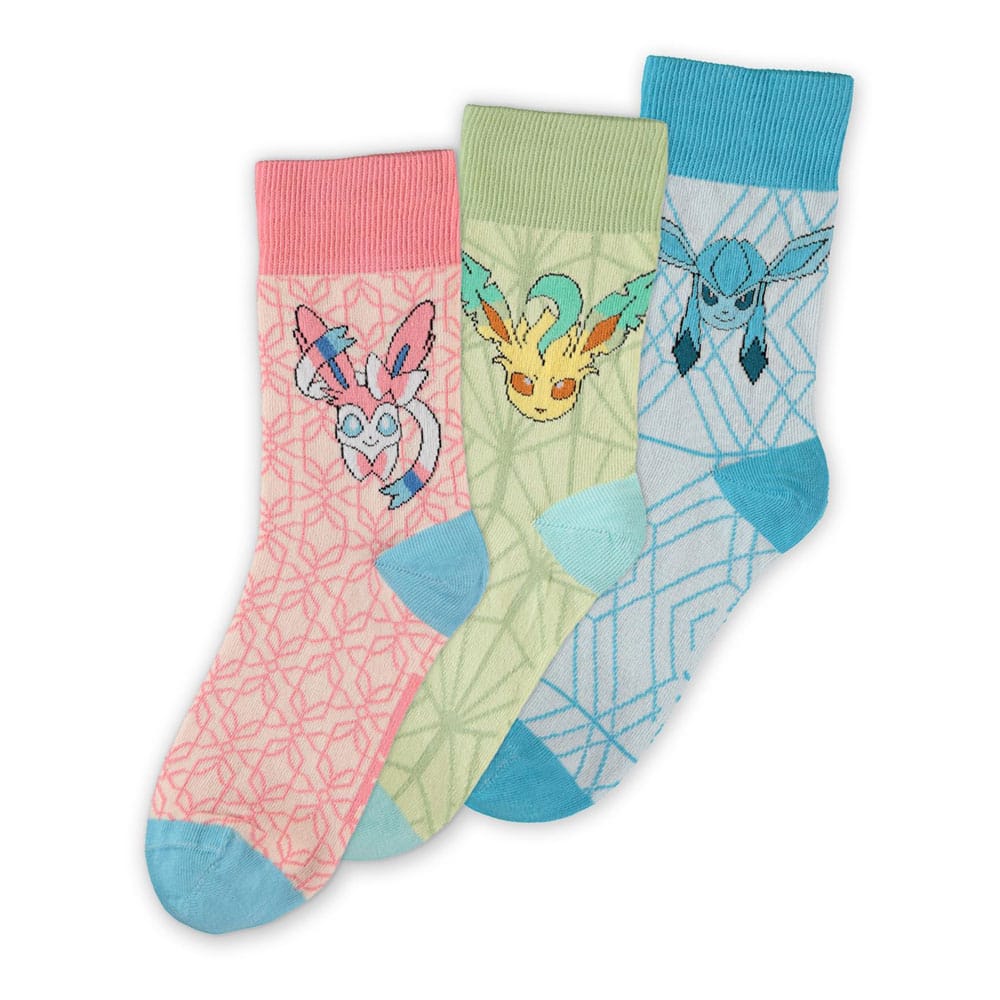 Pokémon Socken 3er-Pack Evoli Evolution 3.0 39-42 Image 1