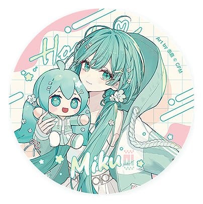 Character Vocal Series 01: Hatsune Miku Miku Hug Series Anstecknadel: Flower Ver. 8 cm Umkarton (10) Image 1