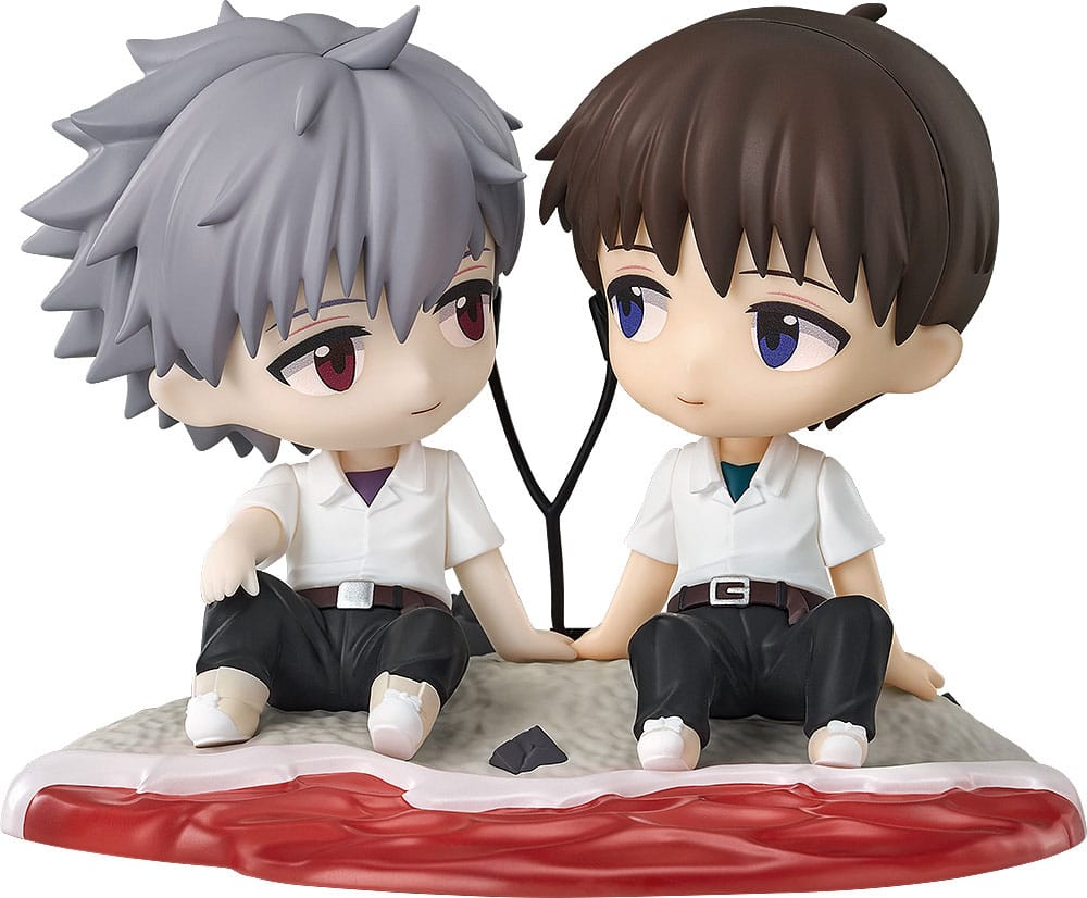 Rebuild of Evangelion Chibi Figur Shinji Ikari & Kaworu Nagisa 8 cm Image 1