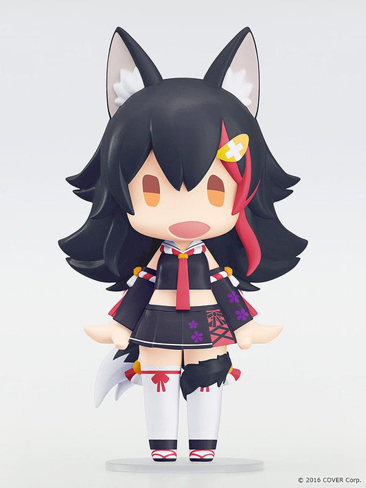 Hololive Production HELLO! GOOD SMILE Actionfigur Ookami Mio 10 cm Image 2