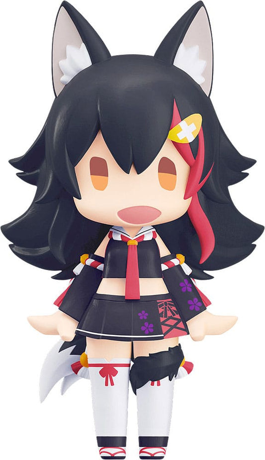 Hololive Production HELLO! GOOD SMILE Actionfigur Ookami Mio 10 cm Image 1