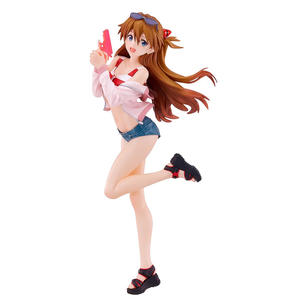 Rebuild of Evangelion Pop Up Parade L PVC Statue Beach Queens: Asuka Shikinami Langley 22 cm Image 1
