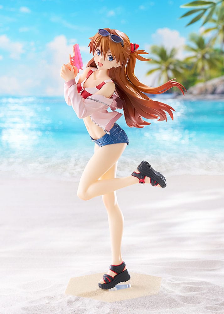 Rebuild of Evangelion Pop Up Parade L PVC Statue Beach Queens: Asuka Shikinami Langley 22 cm Image 3