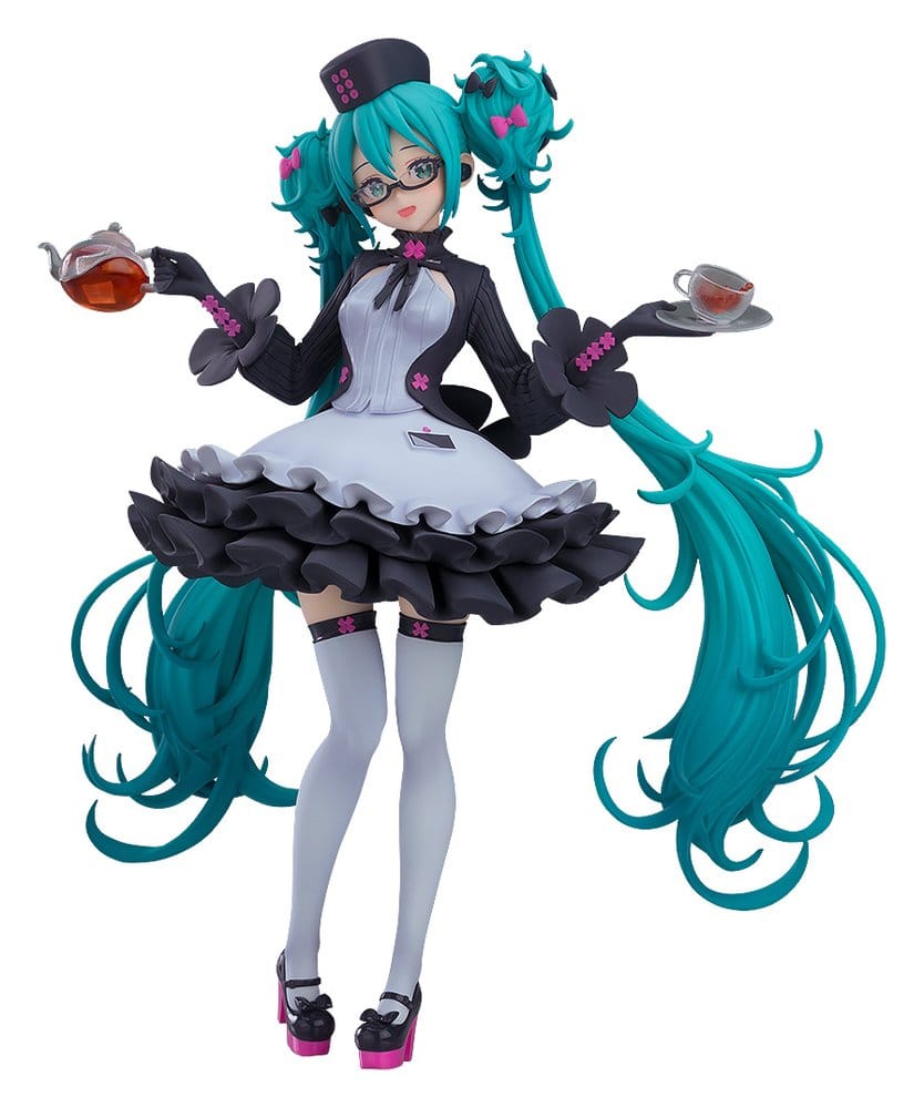 Character Vocal Series 01: Hatsune Miku Pop Up Parade Hatsune Miku: Glasses x Café Ver. 18 cm Image 1