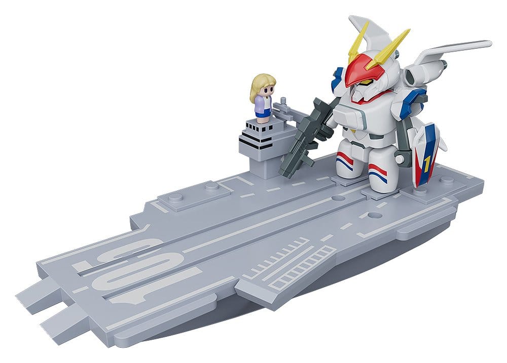 Metal Armor Dragonar Brickroid Actionfigur Dragonar-1 (Opening Ver.) & Carrier Set 5 cm Image 1